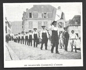 1906  --  LES BALADAYRES ( DANSEURS ) D ARRENS . 3X584 - Imagen 1 de 1