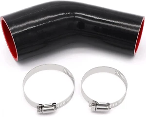 45 Degree Elbow 2 to 2.5 Inch Coupler Hose,Id 2 to 2-1/2 Inch (51-64MM) Length 4 - Picture 1 of 12
