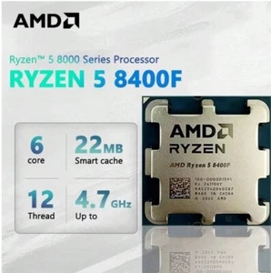 Procesor stacjonarny AMD Ryzen 5 8400F - 6-rdzeniowy i 12 wątków - 4,7 GHz Max Boost - Zdjęcie 1 z 4