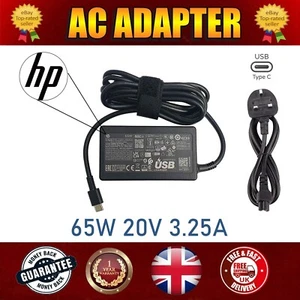 NEW Genuine 65W HP USB Type-C Charger for HP L65505-001, L65505-002, L65505-003 - Afbeelding 1 van 5