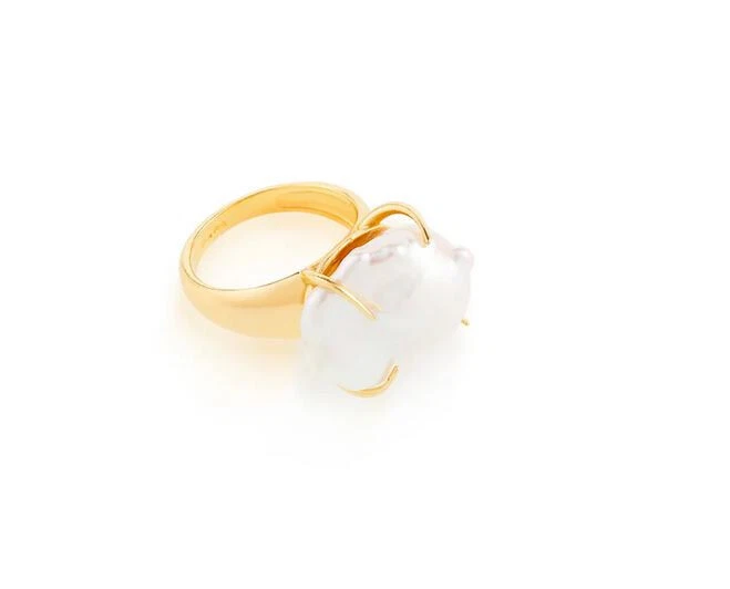 Lucedeimieiocchi Anello Clorinde Argento 925 e perle scaramazza - Immagine 1 di 1