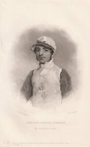 1835 Patrick Connelly Jockey Pferdesport England Reiter Stahlstich-Porträt