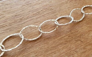 925 STERLING SILVER HAND CRAFTED CHAIN CRAFT JEWELLERY NECKLACE EARRING BRACELET - Picture 1 of 2