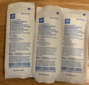 Medline konformer Stretch Mullverband 3 Rollen je 4” x 75” - Bild 1 von 5