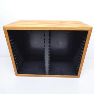 Vintage Case Logic Wooden Storage Case - 22 Single & 4 Double CD - Picture 1 of 8
