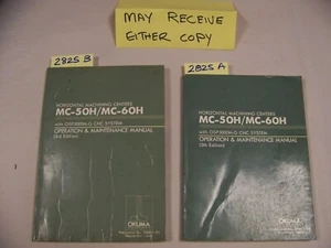 MANUALES DE OPERACIÓN Y MANTENIMIENTO OKUMA MC-50H / MC-60H 2466-E (ARTÍCULO #2825) - Imagen 1 de 6