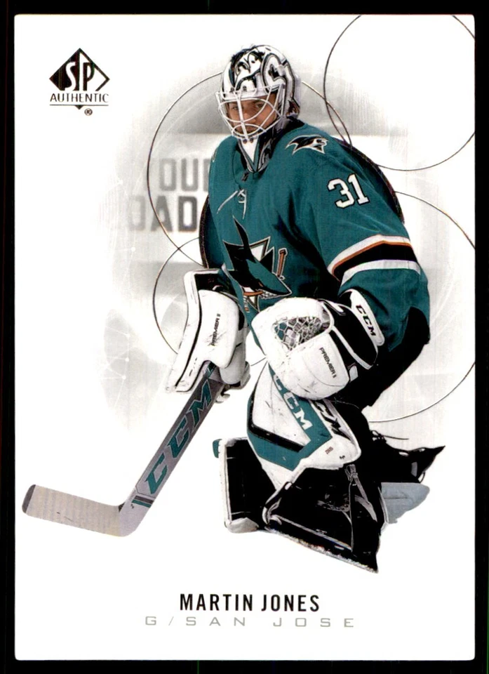 2020-21 SP Authentic Martin Jones San Jose Sharks #51 - Image 1 of 2