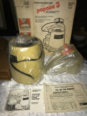 NOS 1981 Rare HAMILTON BEACH Model 509 Scovill POPAIRE 3 Hot Air POPCORN POPPER - Image 1 of 4