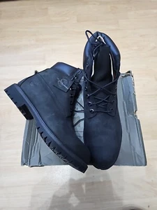 Bota Timberland Premium de 6 pulgadas para hombre en negro Nubuck - 9,5 Reino Unido - Imagen 1 de 7