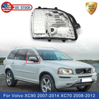 Espejo retrovisor lateral derecho señal de giro luz lámpara lente para Volvo XC70 XC90 2007-2014 Foto 1 de 4
