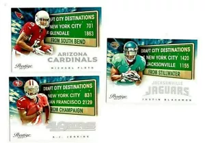 2012 prestige MICHAEL FLOYD-A.J.JENKINS-JUSTIN BLACKMON - Picture 1 of 1