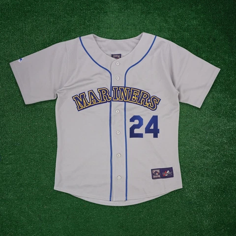 Ken Griffey Jr. 1989 Seattle Mariners Cooperstown Men's Grey Road Jersey Cover