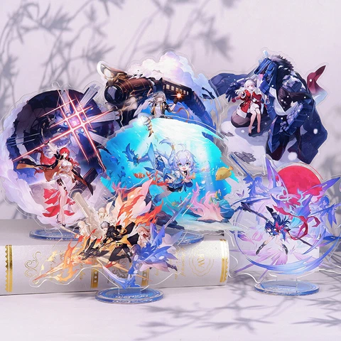 Honkai : Star Rail Welt Himeko Bailu Bronya Trailblazer Acrylic Stand Standee Cover