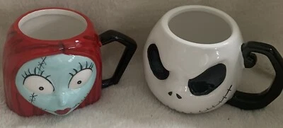 The Nightmare Before Christmas Jack Skellington & Sally Mug Cup Set - Image 1 of 3