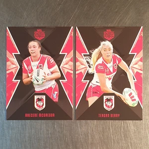 NRL 2025 Best & Less NRLW Illawarra Dragons 2 Card Base Team Set - Picture 1 of 3