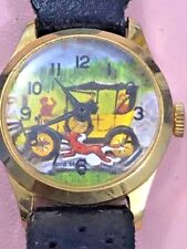 Ultra Rare Vintage Swiss Made "Ford Made" Mechanical Ladies Leather Watch 25.6mm
