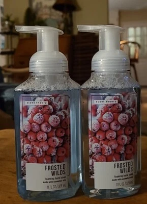 (2) Scent Theory Foaming Hand Soap FROSTED WILDS 11 oz Berries Plums Lot Set New - Image 1 of 3
