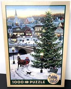 Cobble Hill Christmas VILLAGE TREE 1000 Pc Puzzle NEW SEALED 2016 #51852 - Picture 1 of 5