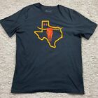 Texas Shirt Black Under Armour Lone Star State Loose Fit Gym Texan Mens