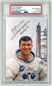 FRED HAISE Signed Photo w/ Apollo 13 Inscription - NASA Astronaut Portrait -PSA - Picture 1 of 2
