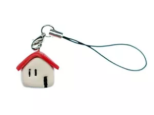 Maison Pendentif pour Téléphone Portable Miniblings Déco Petite Hiver Hutte Main - Photo 1 sur 5