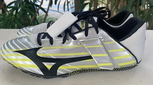Mizuno Track field Spikes Running Shoes Black/Lime Green Men’s 8.5 New w/tags !! - Picture 1 of 6