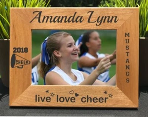 Personalized Engraved // Cheerleader // Love // Picture Frame - Picture 1 of 4