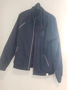 Mens Crosshatch Zipped Sports Jacket Funnel Neck Tracksuit  Pockets XXL 2XL - Picture 1 of 14
