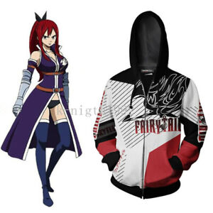 Halloween Anime FAIRY TAIL 3D Cosplay Costume Casual Coat Unisex Hoodie Jacket