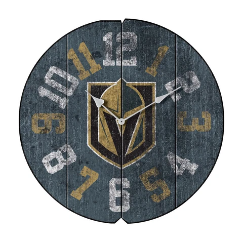 Las Vegas Golden Knights NHL 472-4032 Round Vintage Clock Cover