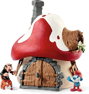 Schleich Smurf House with Papa Smurf, Gargamel & Azrael - Picture 1 of 12