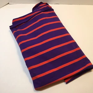 Tela tejida a rayas naranja púrpura 26" 60" ancho mezcla de algodón - Imagen 1 de 5