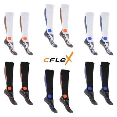 2 Paar CFLEX Sport Kompressions-Strümpfe Running Größen 35-43 Sportsocken - Bild 1 von 4