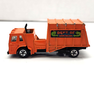 Hot Wheels Orange 1982 Dept. of Sanitation Trash Truck