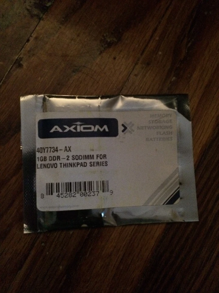 Axiom 1GB DDR 2 PC4200 SODIMM IBM Thinkpad T43, T43p, R52 Model 40Y7734-AX - Image 1 of 1