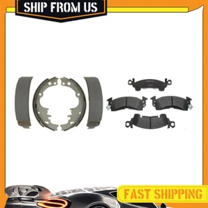 Front Rear Kit Metallic Brake Pads Brake Shoes For Buick LeSabre 1977-1985 - Picture 1 of 4