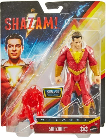 DC COMICS SHAZAM ACTION FIGURE WITH WRATH MATTEL 2018 Please Read Cover