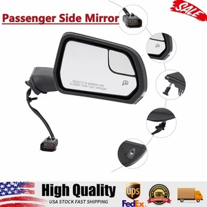 Mirror For 2015-2020 Ford Mustang Passenger Side Power Paintable w/ Signal Light - Picture 1 of 21