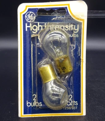 Vintage GE Bulbs 12S8/93T 12 Watt 12 Volt High Intensity USA Automotive - Image 1 of 4