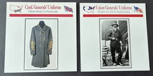 Union and Confederate General's Uniforms Atlas Edition Collector Cards - Picture 1 of 2