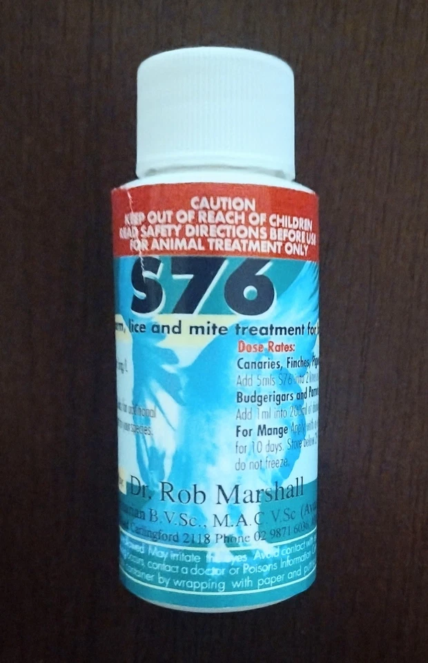 Tratamento de ácaros S76 30ml para aves - Imagem 1 de 1