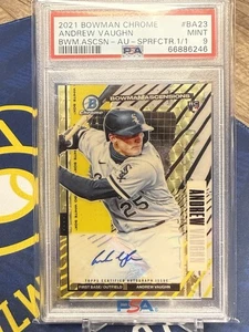 2021 Bowman Chrome #BA23 ASCENSIONS 1/1 Superfractor Andrew Vaughn RC PSA 9 🤯 - Picture 1 of 4