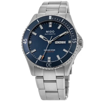 New Mido Ocean Star 200 Blue Dial Steel Men's Watch M026.430.11.041.00 - Image 1 of 4