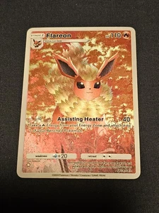 Tarjeta Fanart Flareon Pokemon Juego de Cartas Coleccionables Bolsillo Eevee Grove Texturizada Personalizada - Imagen 1 de 3