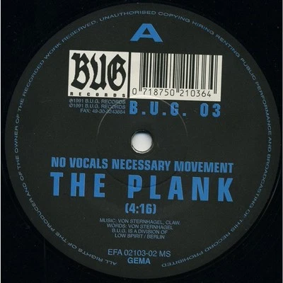 No Vocals Necessary Movement - The Plank (Vinyl 12" - 1991 - DE - Original) - Bild 1 von 2