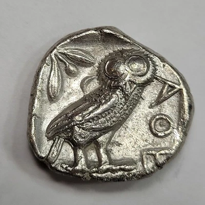 ATTICA ATHENS AR Owl Tetradrachm 440-404 BC Genuine Silver *K395 - Image 1 of 4
