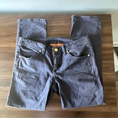 Tory Burch Women's Jean Size 28 Cropped Jean in Gray  - Image 1 of 4
