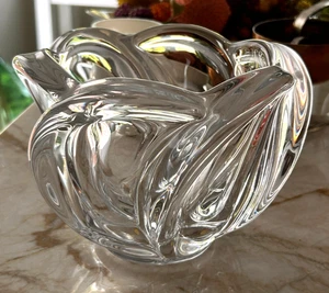 Vannes Le Chatel Art Glass Swirl Vase/Centerpiece Bowl: OOO LA LA! - Picture 1 of 7