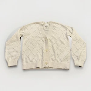 Abercrombie Fitch Youth Girls Cream Cardigan Long Sleeve Sweater Size 15/16 NWT - Picture 1 of 10