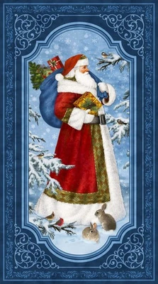 Northcott - St. Nicholas - Painel St. Nicholas 24,25" - Azul Escuro/Multi - Imagem 1 de 4